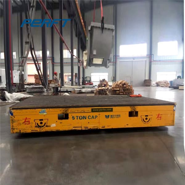 steerable transfer trolley for factory storage 120 ton